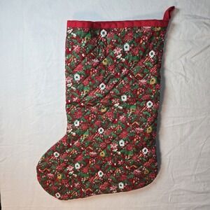 Handmade Quilted Christmas Holiday Stocking‎